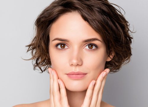 Woman with great skin after Jeuveau™ treatments